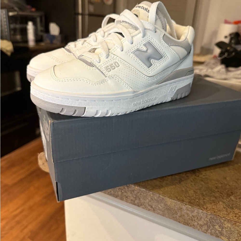 New Balance Women's Cream and Gray Athletic Shoes